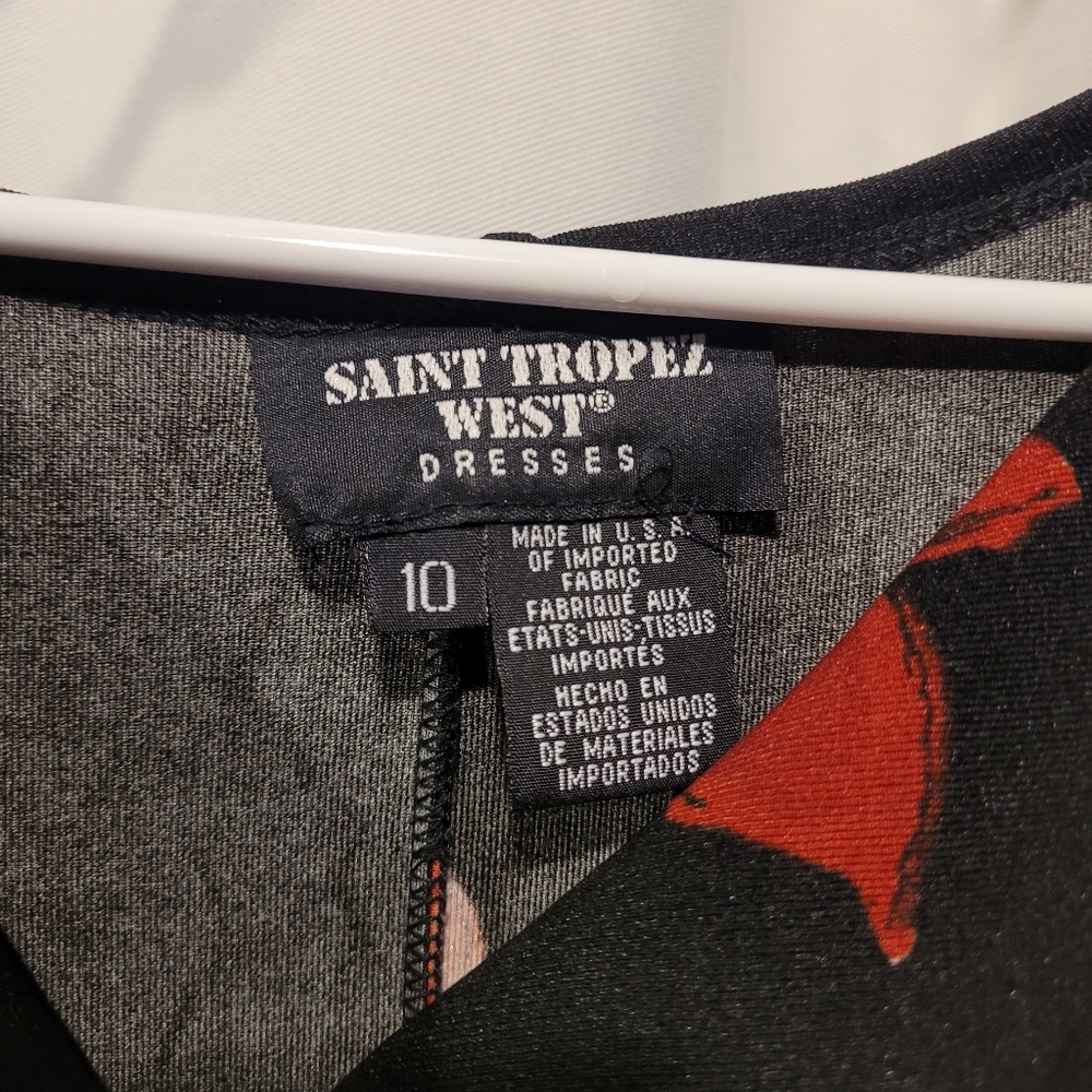 EUC Vintage Saint Tropez West Dress Size  10 - Picture 4 of 5